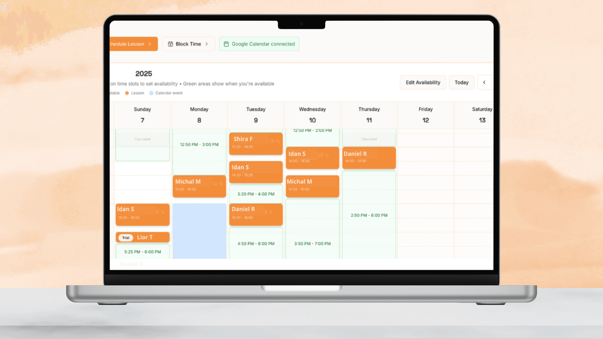 Schedule illustration